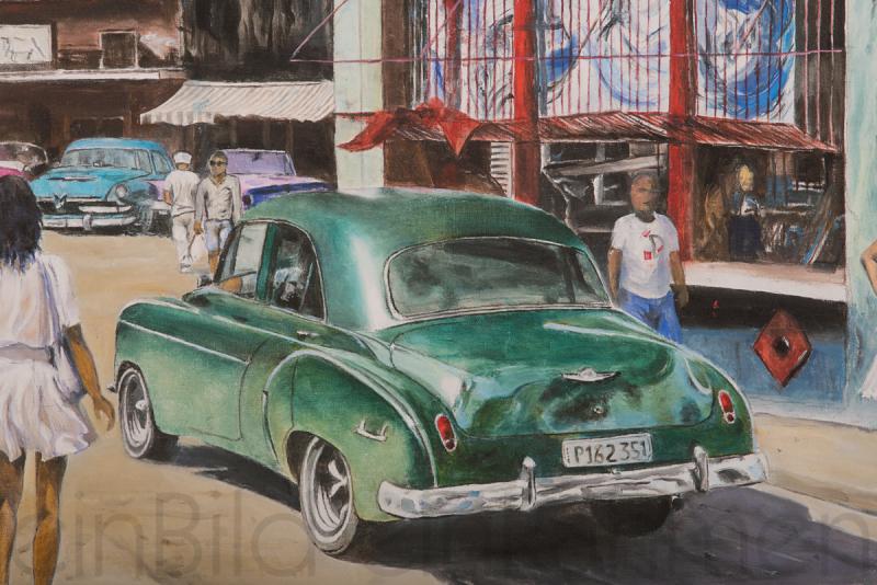 Calle Neptuno Habana Christian Sommer deitailbild Giclée-Druck Kunst Gallerie einBild einRahmen